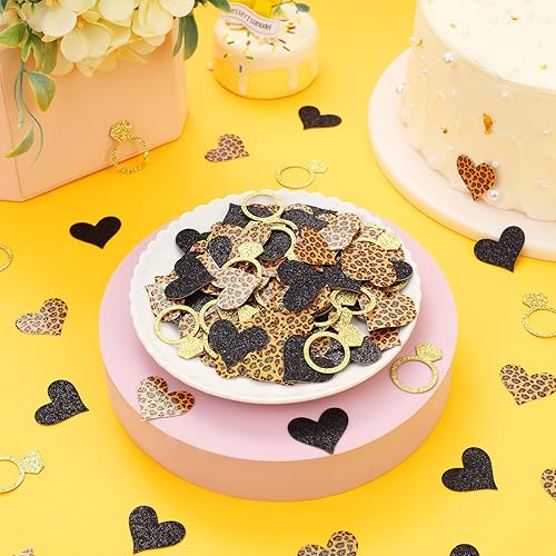 Miniatura 5 de Decoraciones de leopardo para despedida de soltera, confeti de leopardo, confeti de mesa de leopardo, guepardo, despedida de soltera, suministros