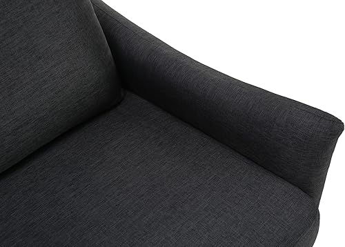 Miniatura 5 de Modern Design Double Sofa Dark Grey Polyester Suitable for Living Room and Office