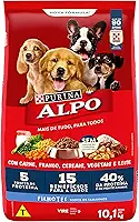 Purina Alpo NESTLÉ Ração Seca para Cães Filhotes Receitas Caseiras Carne, Leite e Cereais 10,1kg