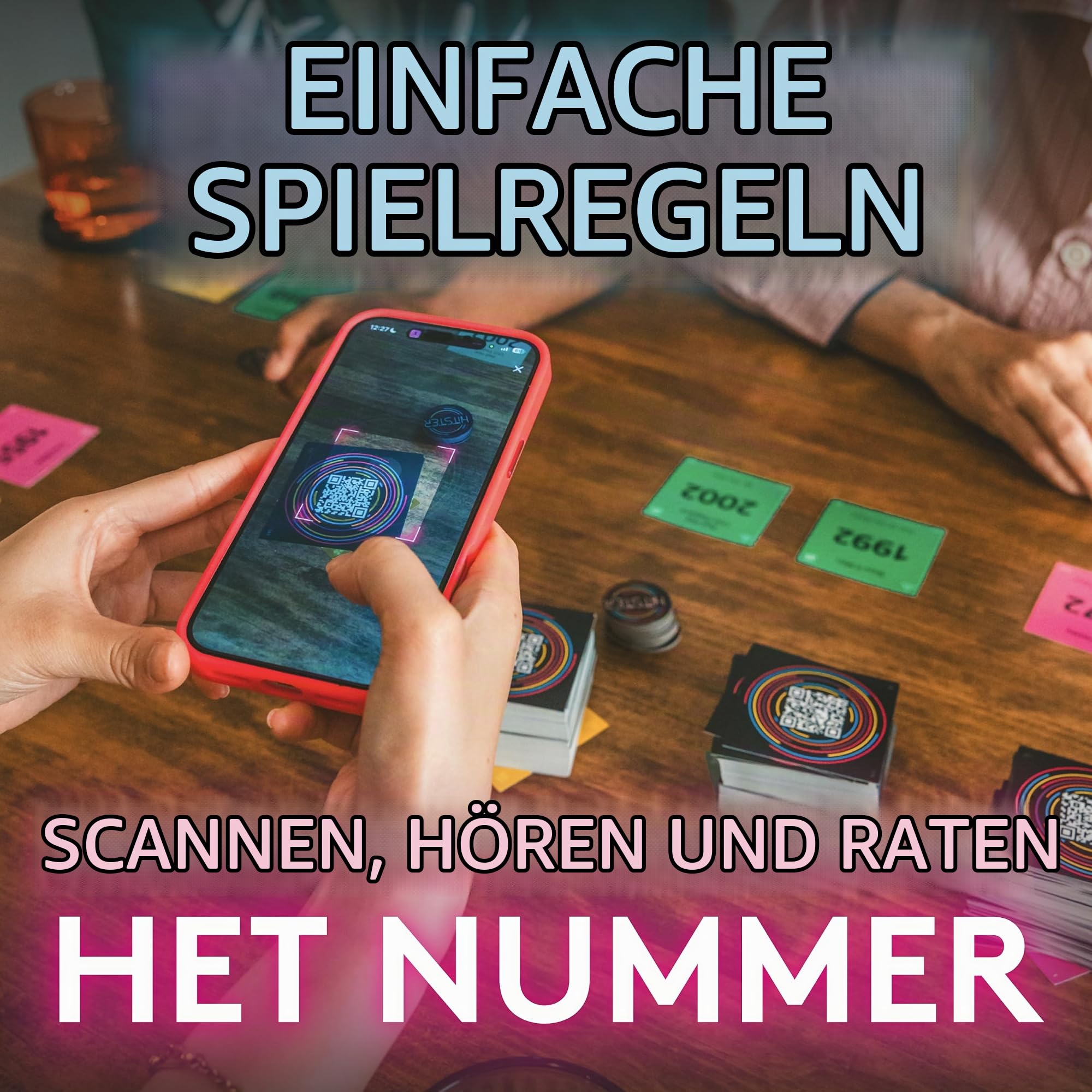 Hitster Battle of the Generations NL – Muzikale Party Bordspel met 420+ Nummers Door de Jaren Heen, 3 Tijdperken Vinyl tot Cassette tot Streaming – App‑Verbonden Quiz voor Volwassenen & Families (NL)