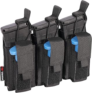 vAv YAKEDA Double/Triple Kangaroo Mag Pouch Magazines Stacker Pouch for M4 M14 M16 AK AR