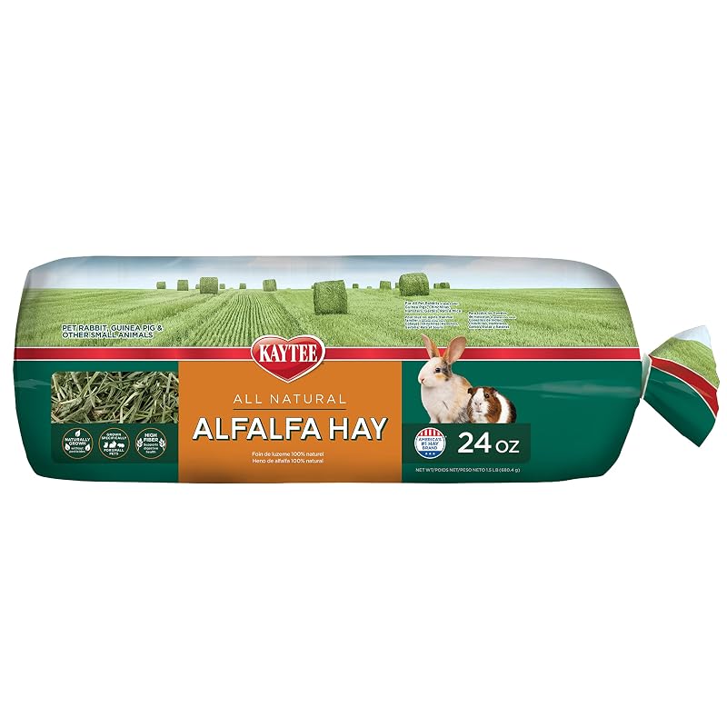 Feno de Alfafa Kaytee Alfalfa Mini Bales para Pequenos Animais Pacote com 1