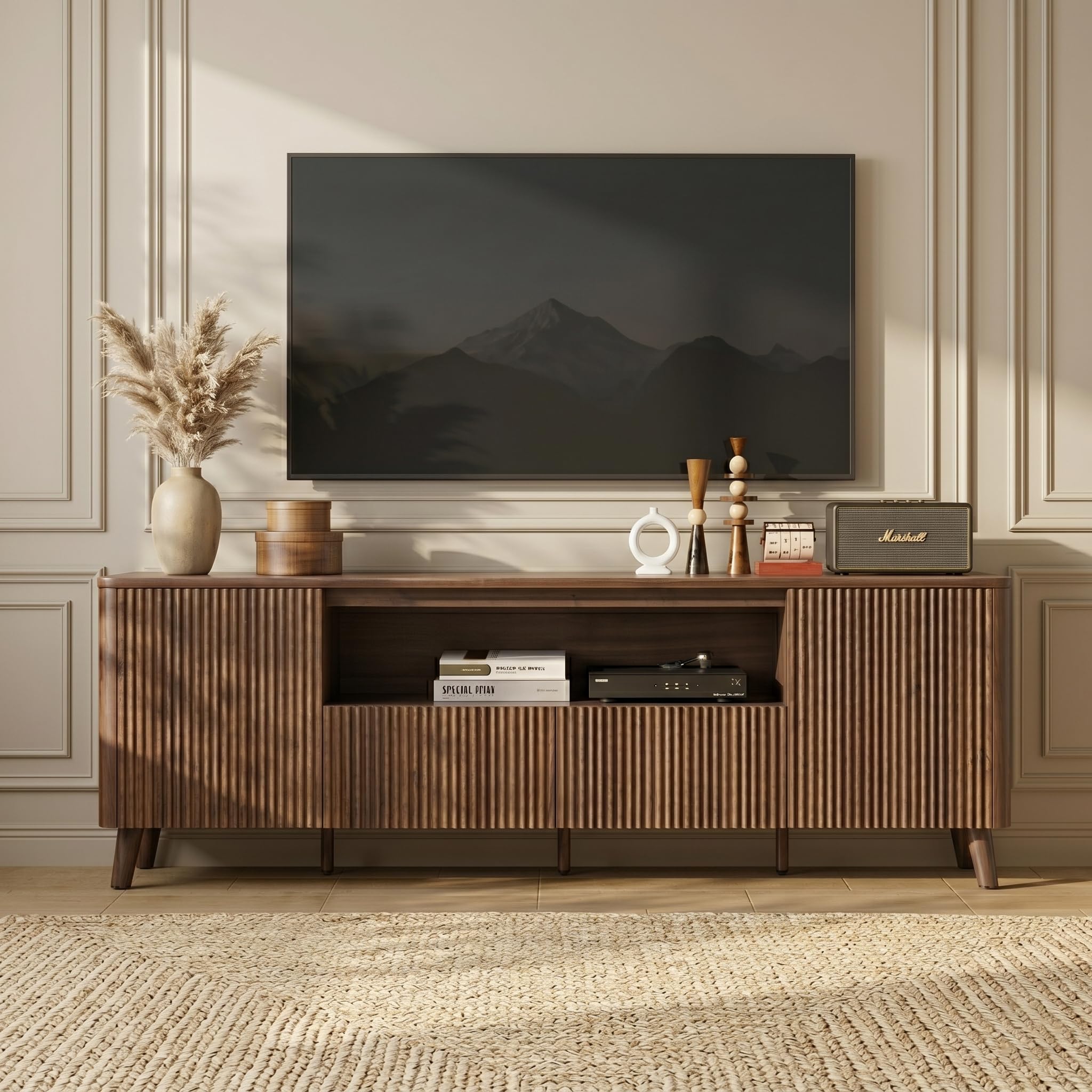 Amazon.com: CHITA TV Stands for Living Room, Mid Century Modern TV
