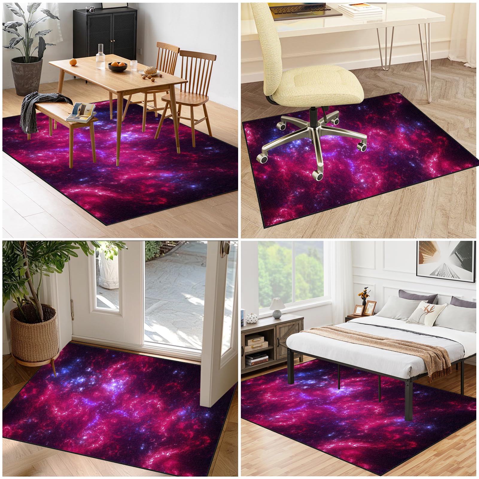 Tappeto Gaming Pavimento, Tappeto Salvapavimento Antiscivolo, Ufficio Protettore del Pavimento per casa e ufficio, Tappeto per Sedia con Ruote, Tappetino di Protezione per Pavimento 90 x 140 cm