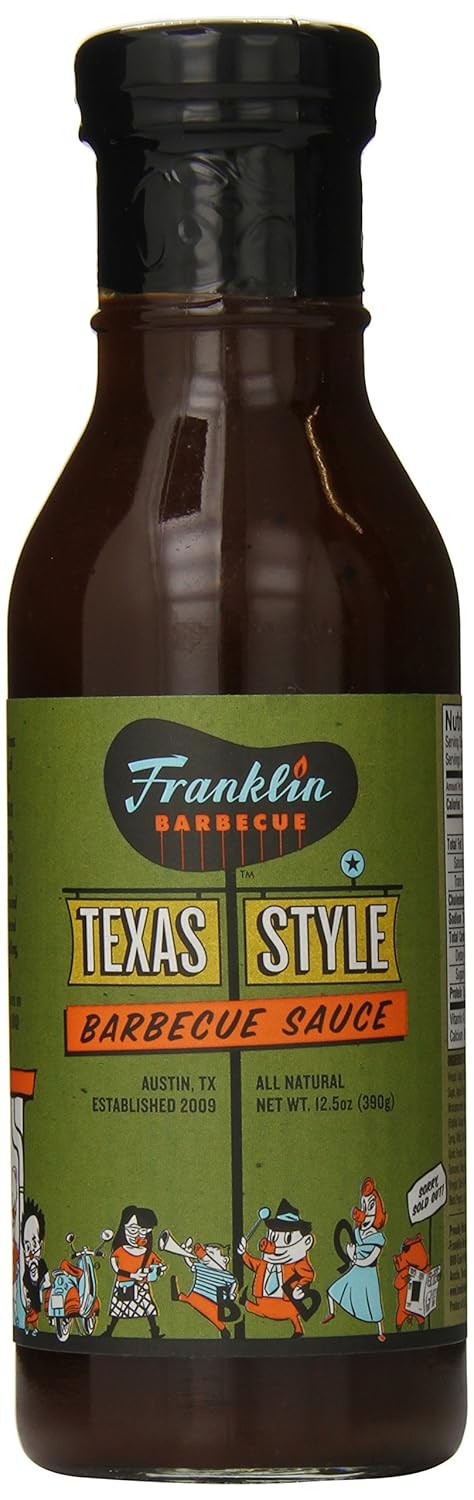 Franklin Barbecue Sauce 12.5oz Bottle (Pack of 3) (Sampler Pack 1 of Each Flavor)