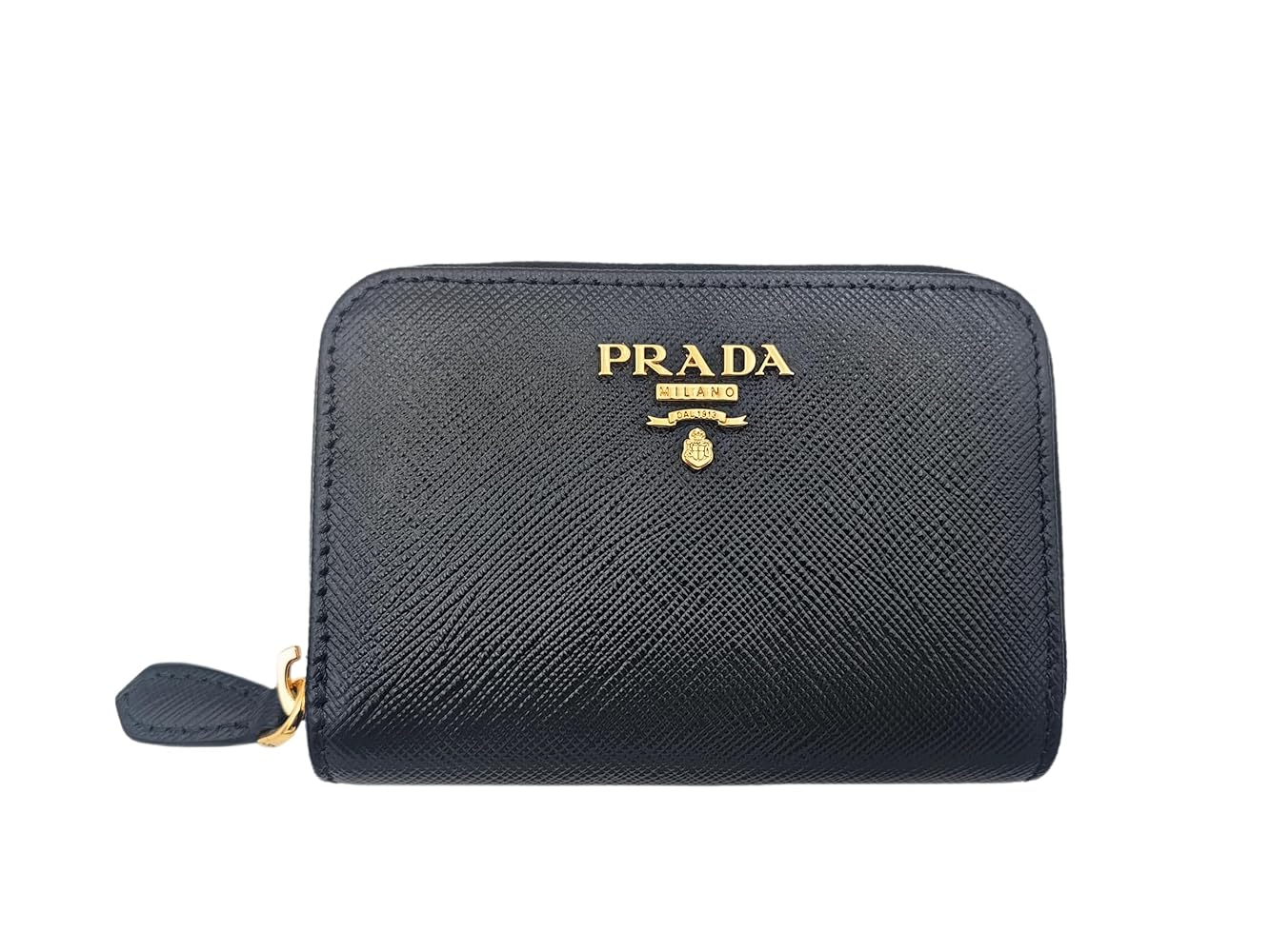 【美品】PRADAコインケース2MM003 SAFFIANO（PRADA） プラダ （PRADA） トライアングルモチーフ