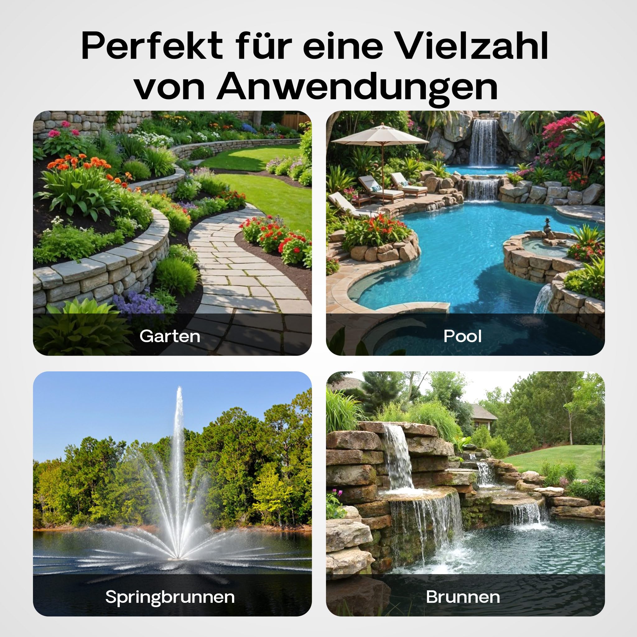 Wiltec Druck- und Saugschlauch 5m Teichschlauch 38mm 420g/m schwarz sehr gute UV-Beständigkeit Pumpenschlauch