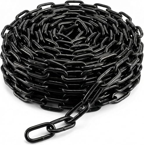 QWORK® 5 Metro Cadena de Seguridad de Acero Galvanizado Ø 5 mm…