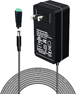 12V 5A Power Supply Adapter 60W,Meiyue UL-Listed AC 100-240V to DC 12 Volt 5 Amp Power Supply Transformer with LED Terminal Connector, 5.5x2.1mm Output 60W Power Supply for LED Strip CCTV Speaker