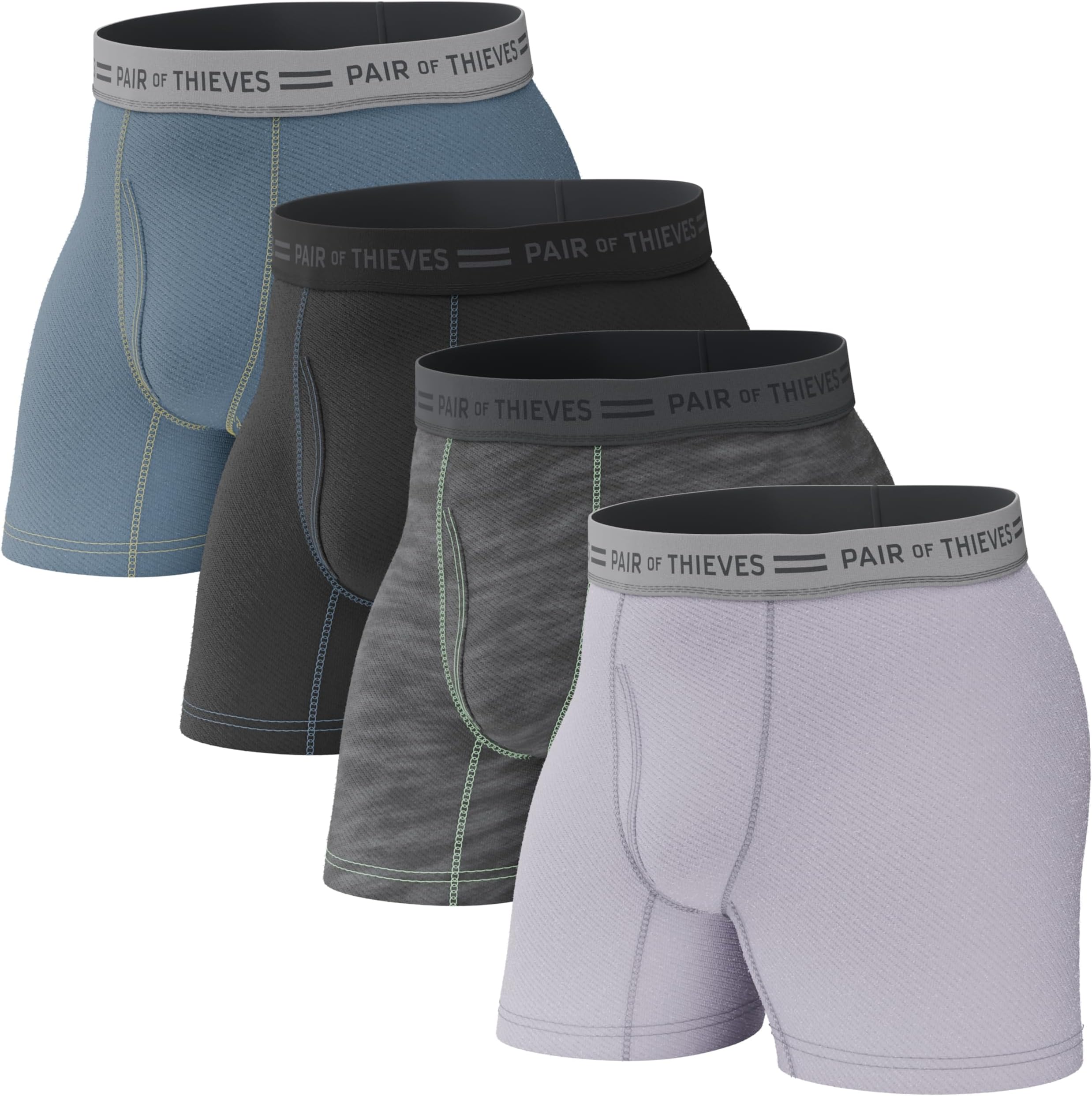 Men Every Day Kit Boxer Briefs | Underwear for Men | Soft, Tagless, Cotton Spandex Blend | Moisture Wicking