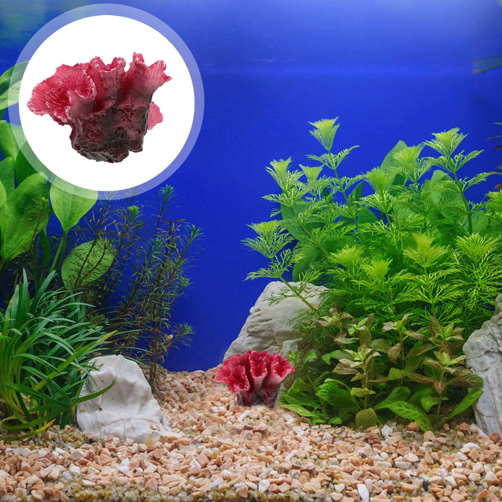 Gatuida Künstliche Korallen für Aquarium: Künstliche Korallenpflanze Aquarium Pflanzen Künstlich Dekorationen Koralle Deko Zubehör für Betta, Landschaft