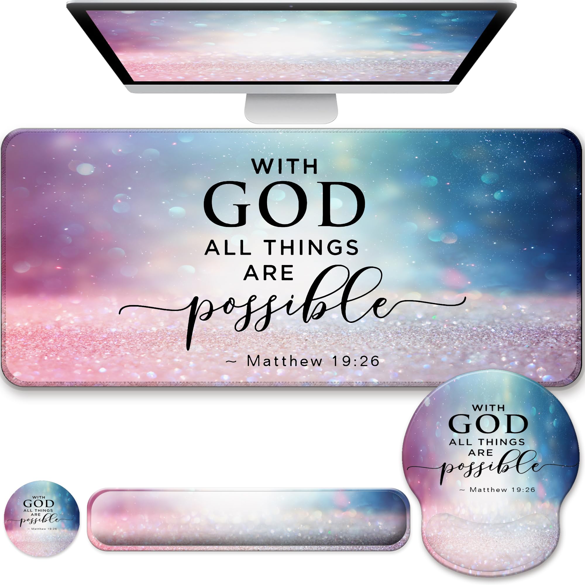 Desk Mat Set with Wrist Rest - Ergonomic Comfort -18