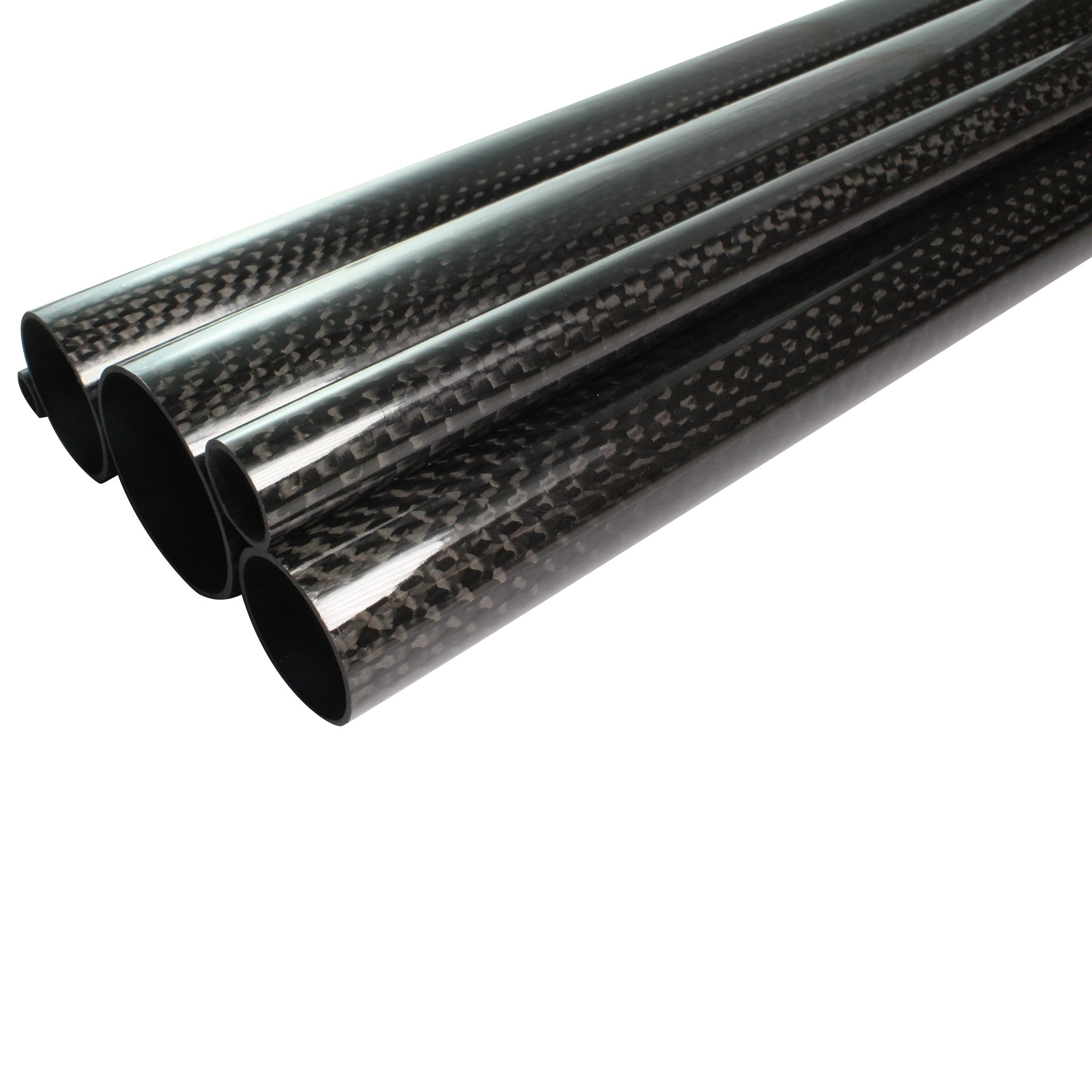 Tubo de 26 ± 0,15 x 24 x 2 m, fibra de carbono CFK, lacada