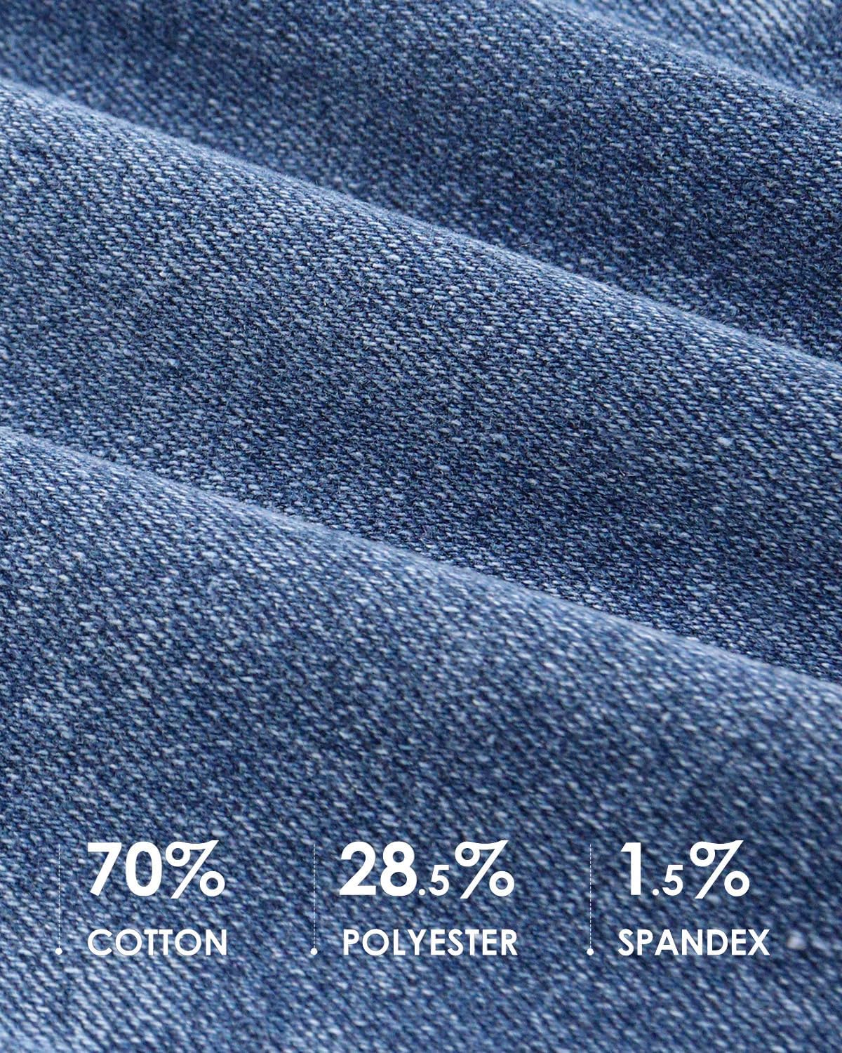 Zylioo Tall Jeans for Women 31"/33" Inseam Long Stretch Denim Pants Straight Leg Mid Rise Classic Fit for Tall Ladies - Image 7