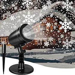 Luzes de Projetor de Natal Ao Ar Livre, Decorações de Natal Ao Ar Livre, Luzes de Projetor de Férias de Neve, Luzes de Floco de Neve Led À Prova D'Água, Decoração de Natal para Casa, Quintal, P