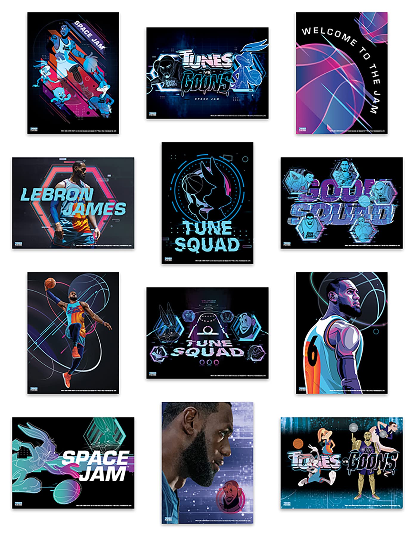 FABIVA Poster Sur Toile Movie Space Jam A New Legacy - Décoration Murale Sans Cadre 20x30 Cm