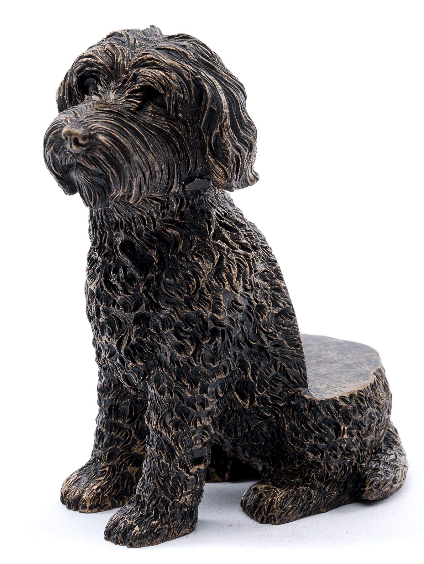 Potty Feet Cockapoo Figures Plant Pot Feet - Planter Support - Handmade Decorative Ornaments - 3pcs, Bronze - Image 2