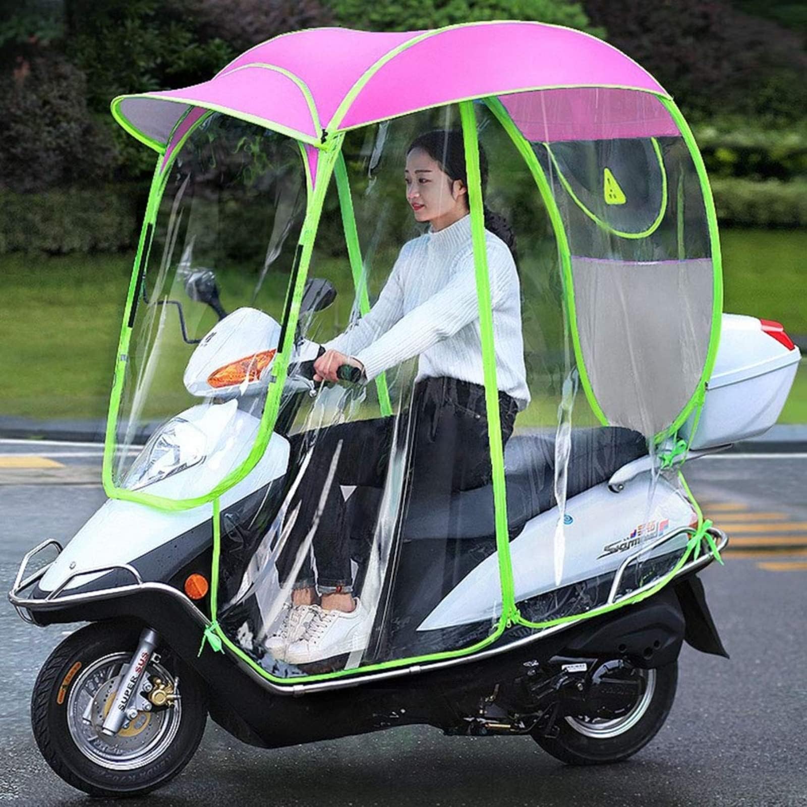 Cubierta de lluvia para scooter, accesorio fácil de instalar para mantener el scooter limpio y seco en climas lluviosos