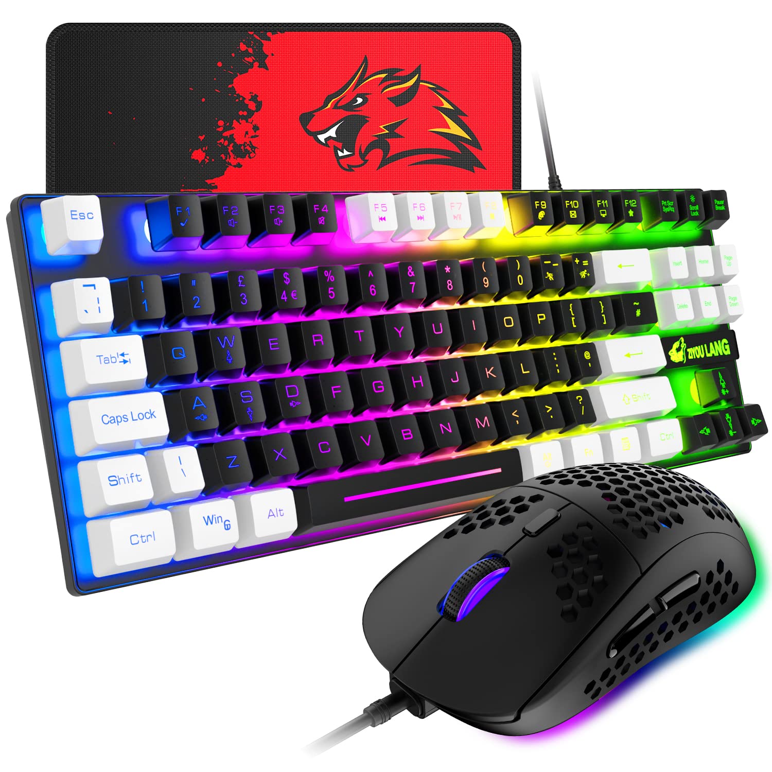 Buy Wired Gaming Keyboard & Mouse Combo Set, Mechanical feel Ergonomic
