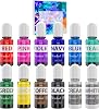 Alcohol Ink Set - 22 Colors x 0.35oz Alcohol Based Ink for Epoxy Resin Painting, Resin Petri Dish Making - Concentrated Alcohol Paint Color Dye for Resin Art, Coaster, Yupo, Tumbler Making - 10ml Each