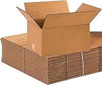 BOXUSA 12x9x6 Small Corrugated Shipping Boxes, 25-Pack - Durable for Moving, Packing, Storage & Mailing