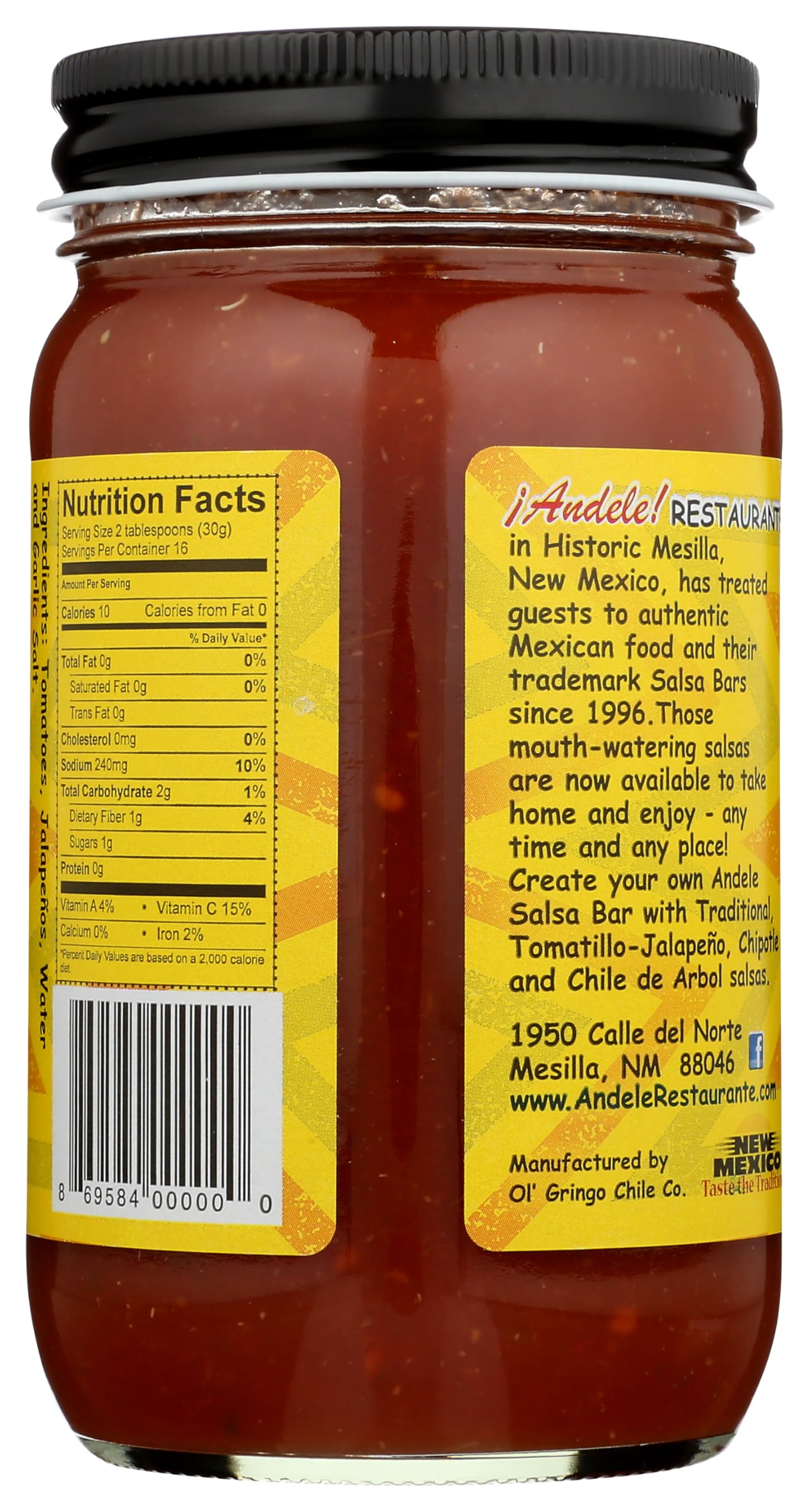 Amazon.com: Andele Restaurante Salsa 16oz Jar (Traditional)