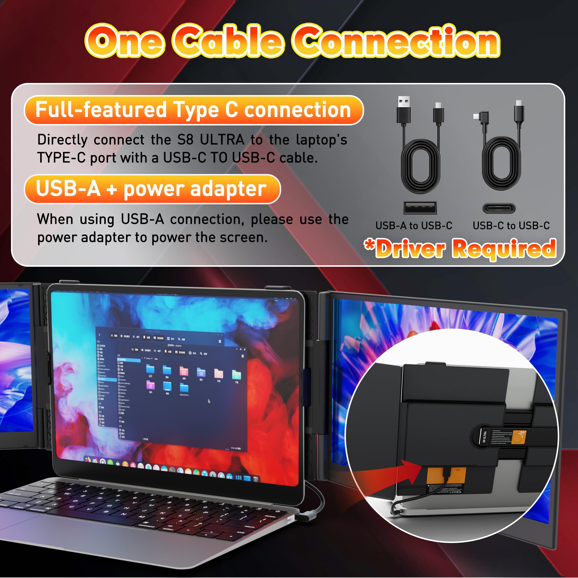 Portable Monitor for Laptop - FHD 16.1