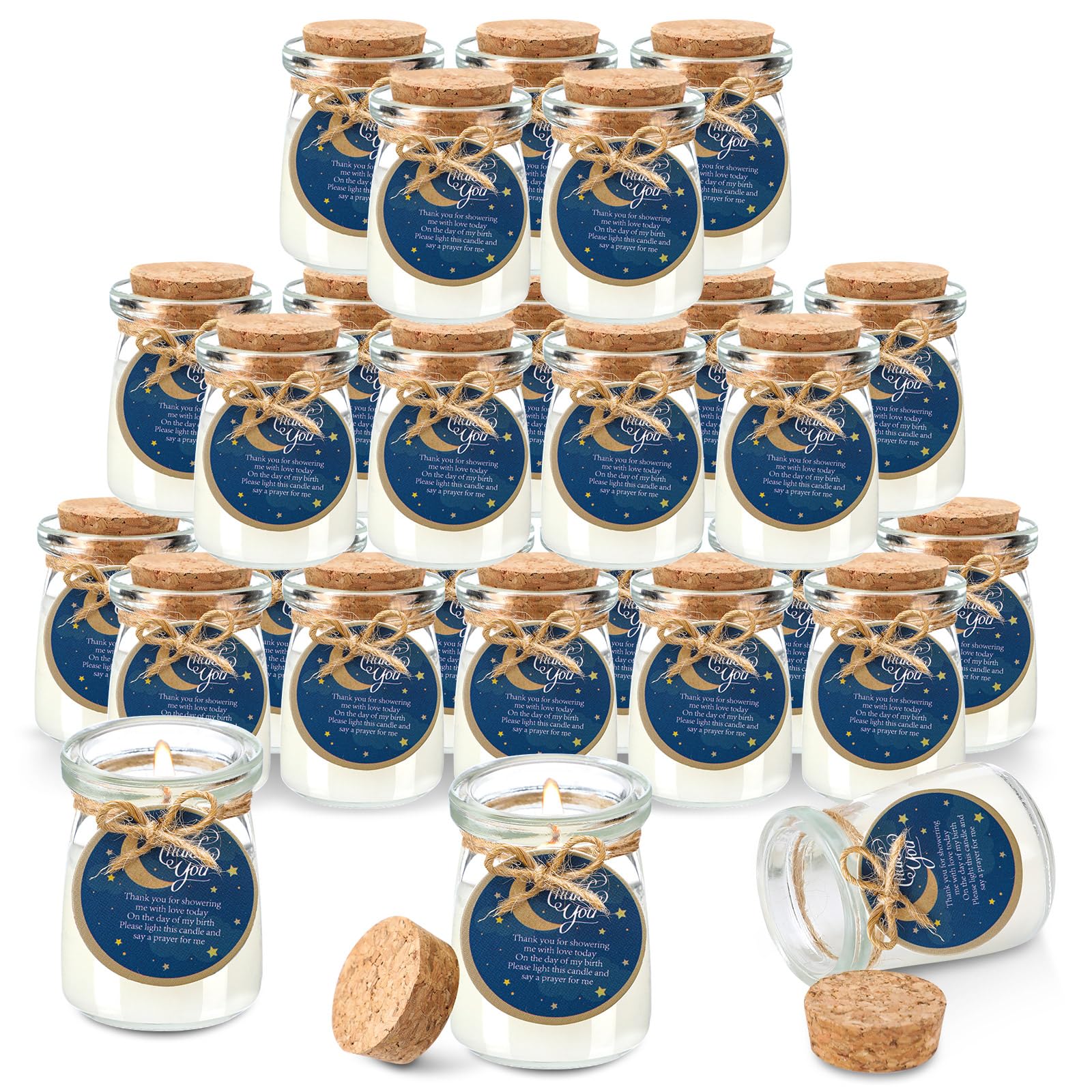 Photo 1 of Threlaco Lavender Scented Mason Jar Candles (20 Pcs)