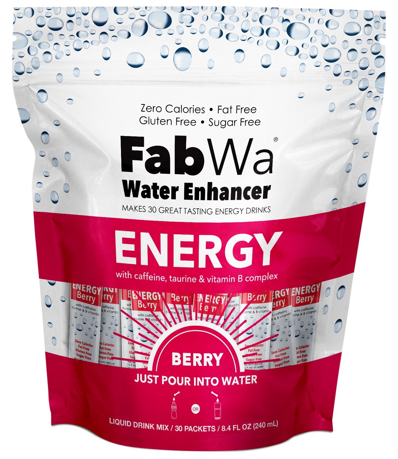 Energy Water Enhancer, Berry, 30 Count