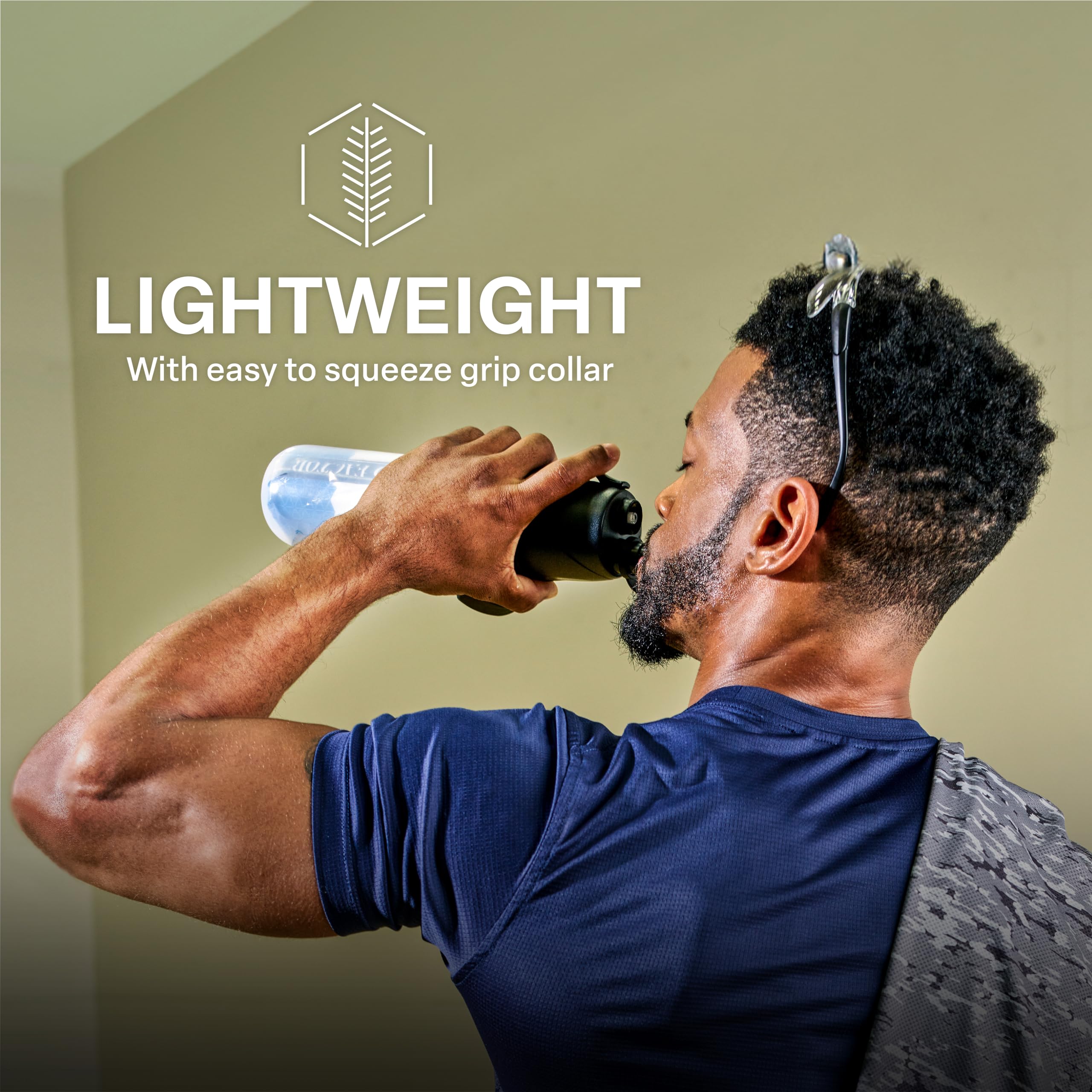 COLD FACTOR Isolierte Wasserflasche mit Kühlspray, nachfüllbare Sportflasche für Fitnessstudio, Radfahren, Fitness und Outdoor-Sport, Fahrrad, BPA-frei, wiederverwendbares Design für Training und