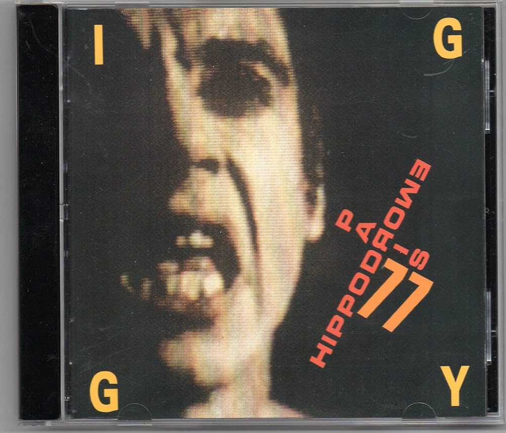 Iggy Pop - Hippodrome 77 レコード Iggy Pop – Vinyl LP – Hippodrome – Paris 77 (Double Translucent