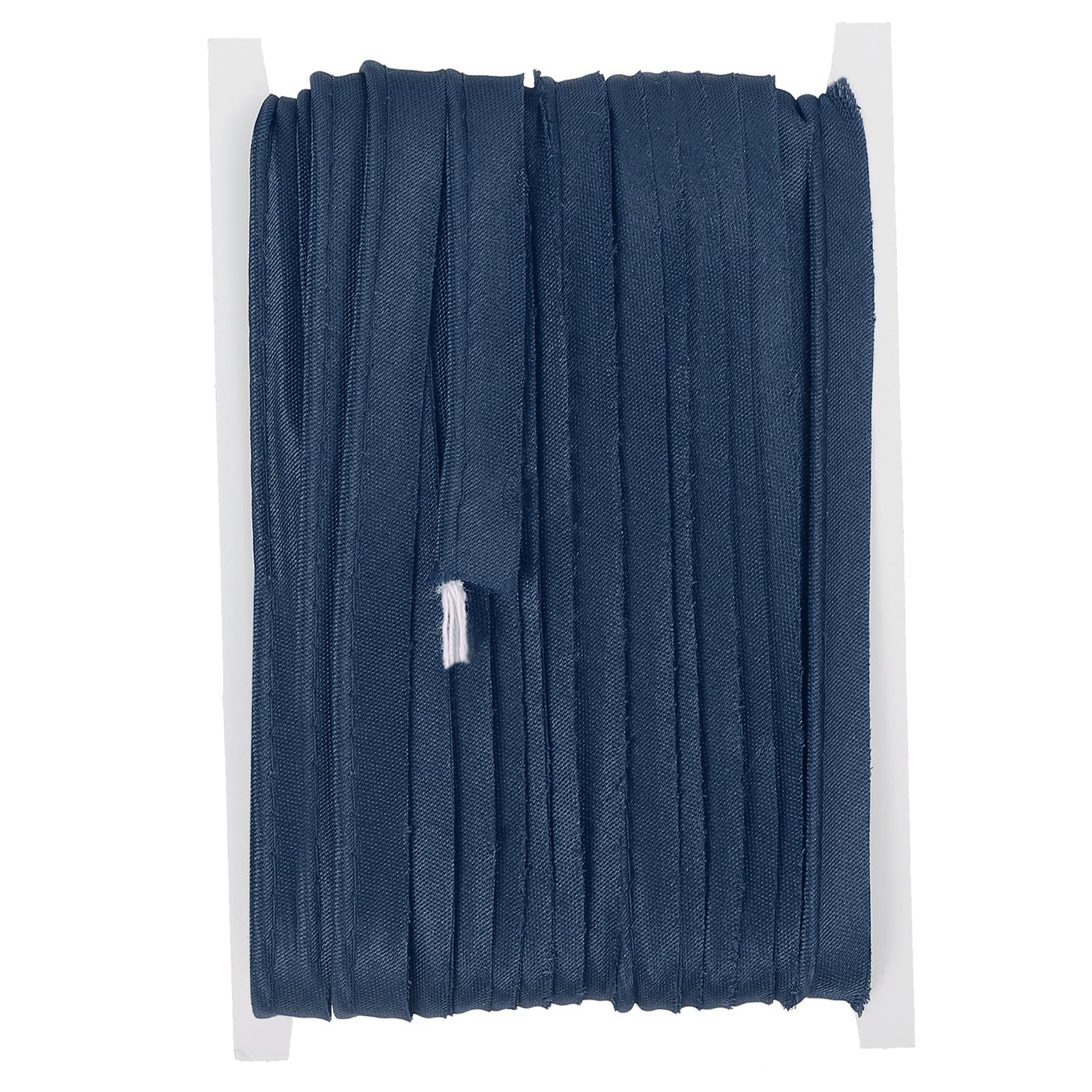 YELARXI Maxi Piping Bias Tape, 20 Yards Piping Trim with Cord Satin Binding Lip Cord Trim Fit for Sewing Garment Webbing Trimming Crafts Decorating - (Dark Blue)