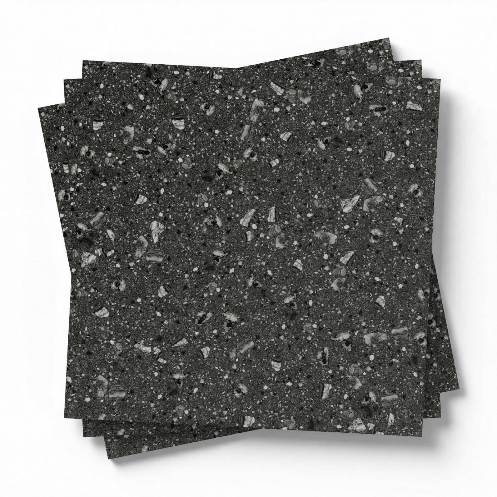 LMYSXAOZ Stick on Kitchen Tiles Dark Gray Marble Self Adhesive Wall PVC for Fireplace Surround Furniture Decoration Backsplash Bathroom Tile Stickers Waterproof