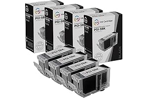 LD Products Compatible Ink Cartridge Replacements for Canon PGI5Bk for MP510 Printers (4-Pack)