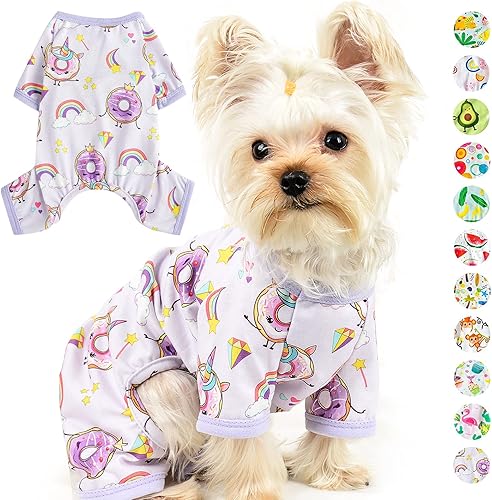 Pijamas para perros, ropa para perros pequeños, hembra, chihuahua, yorkie, ropa para perros, pijamas para cachorros, pijamas para perritos, pijamas