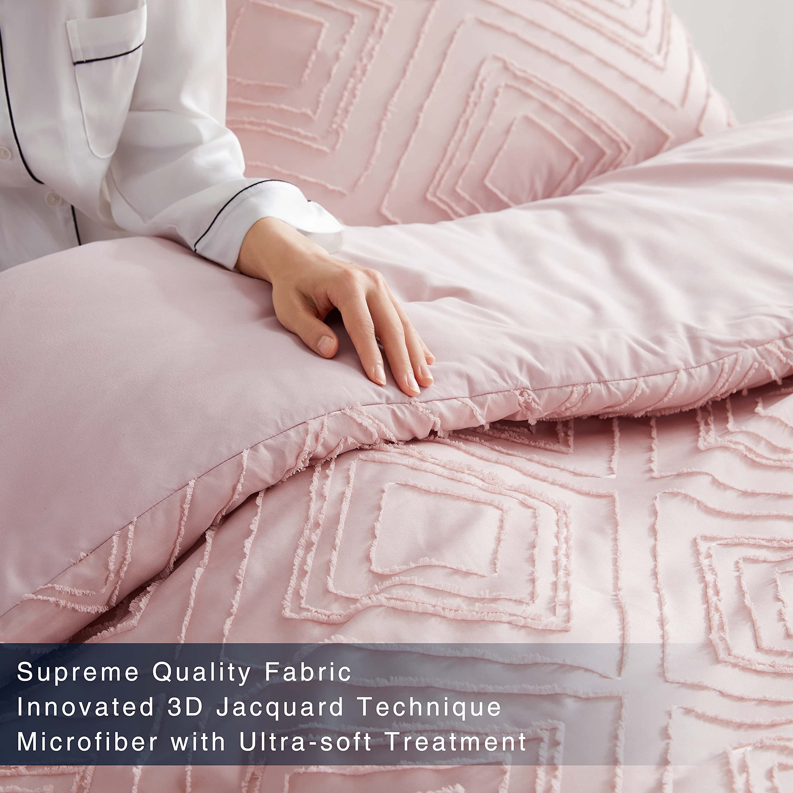 Bedsure Khaki King Comforter Set Bedding Comforter Set, Comforters