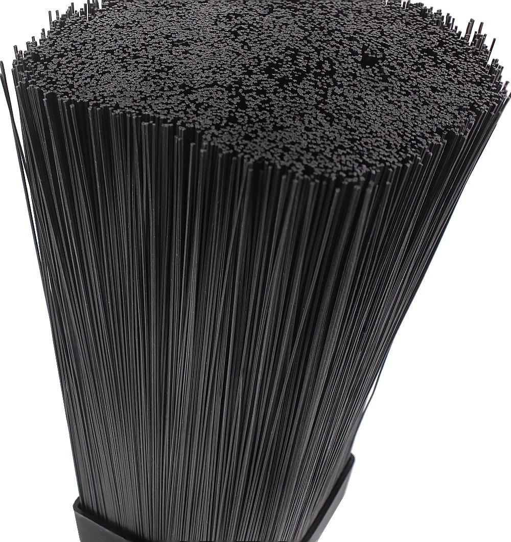 Bamboo Knife Block with Bristles, Natural Wood Universal Knives Holder