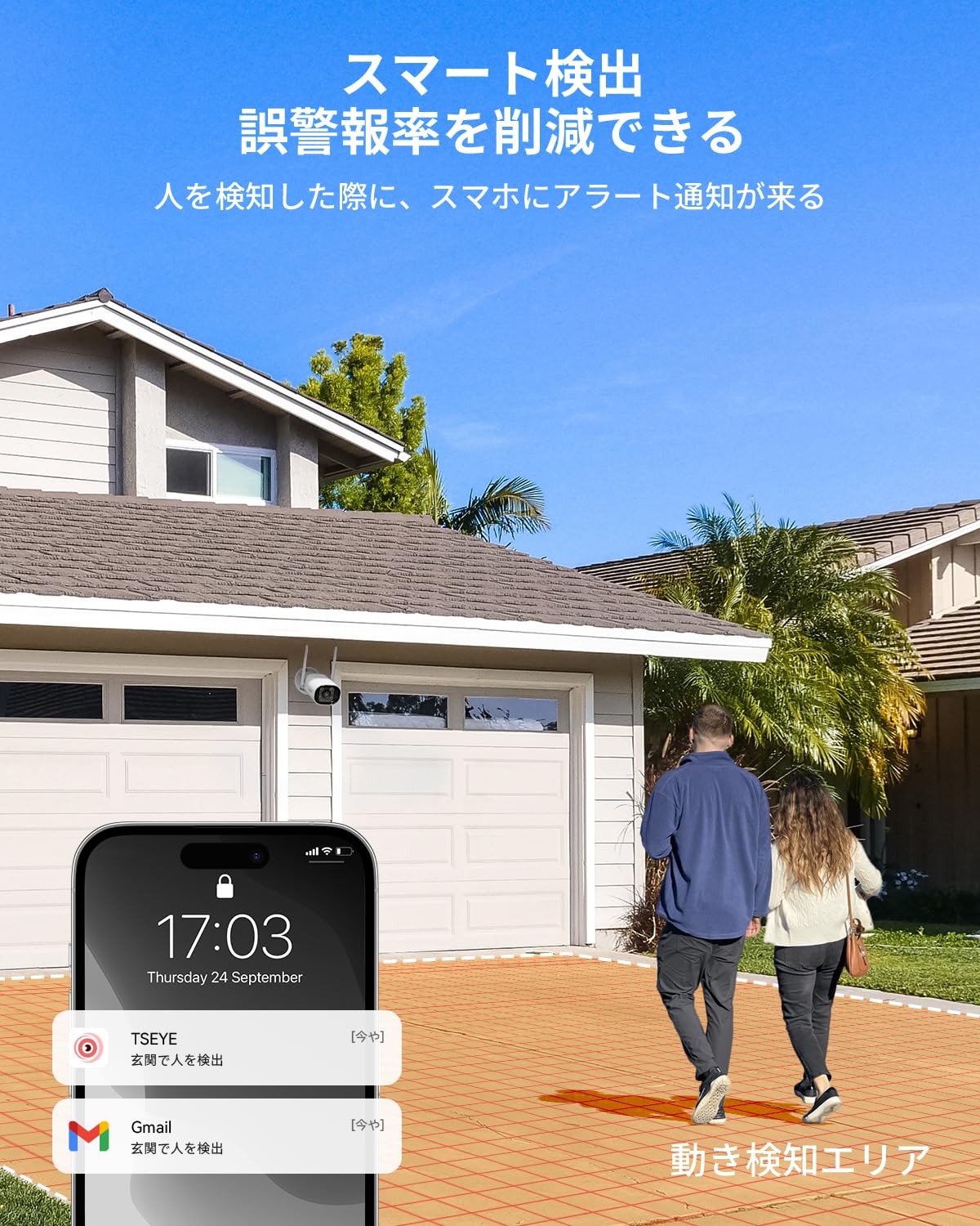 Amazon.co.jp: 【24時間録画・双方向通話】ACEMO 防犯カメラ 屋外
