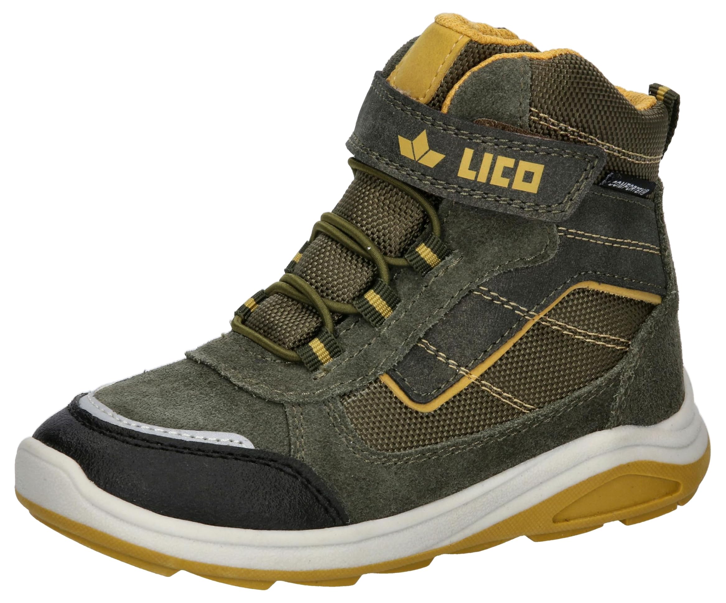 Lico Jarek VS Sneaker, Oliv/Beige, 10 UK Child