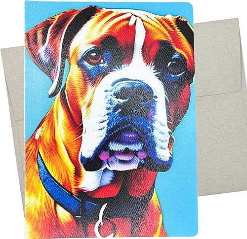 Tarjeta de cumpleaños tipo bóxer (1 tarjeta premium, 5 x 7 pulgadas) interior en blanco para todas las ocasiones como recuperarse, simpatía de