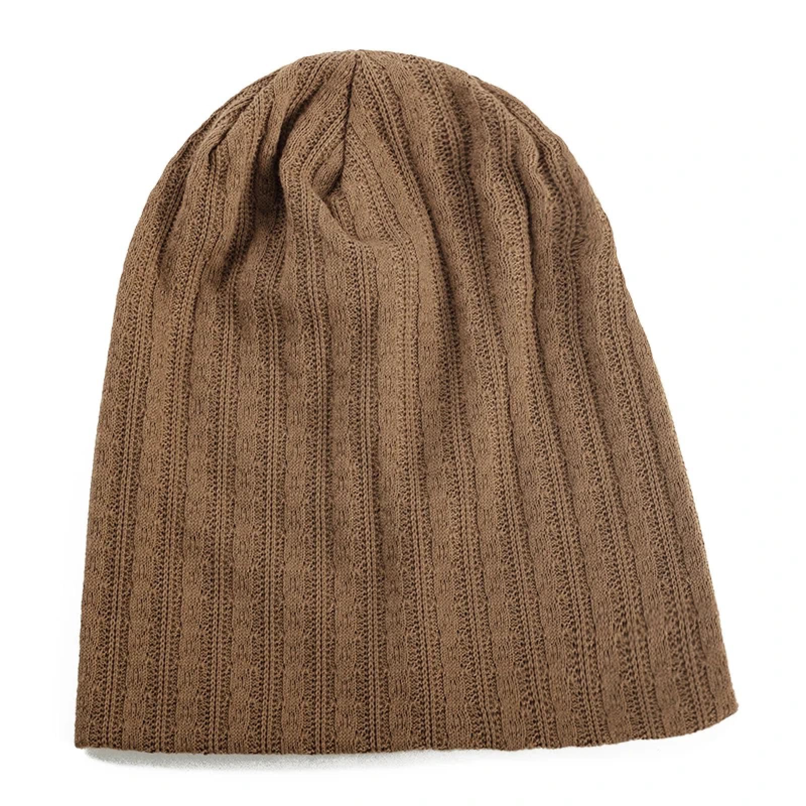 Strickmützen Hüte Mützen Caps Beanie Mütze Beanie Handgemachtes Fadenstricken Einfarbige Mütze Frau Männer Lässige Mütze Mützen Im Freien Weiche Mütze