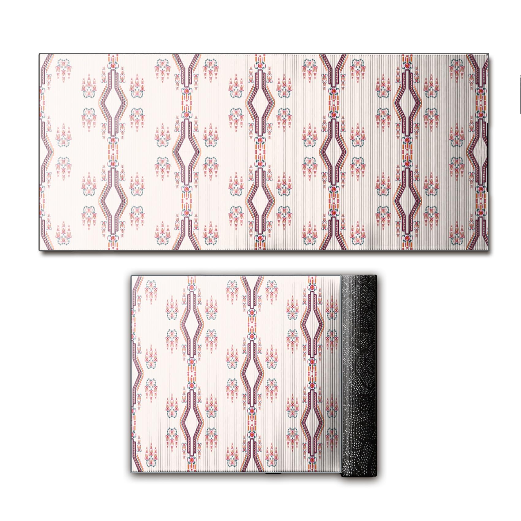 Tappeti Runner 100 x 300 cm Resistente all'olio Durevole Nuova Passatoia con Fondo Antiscivolo per Interni ed Esterni, Rosa