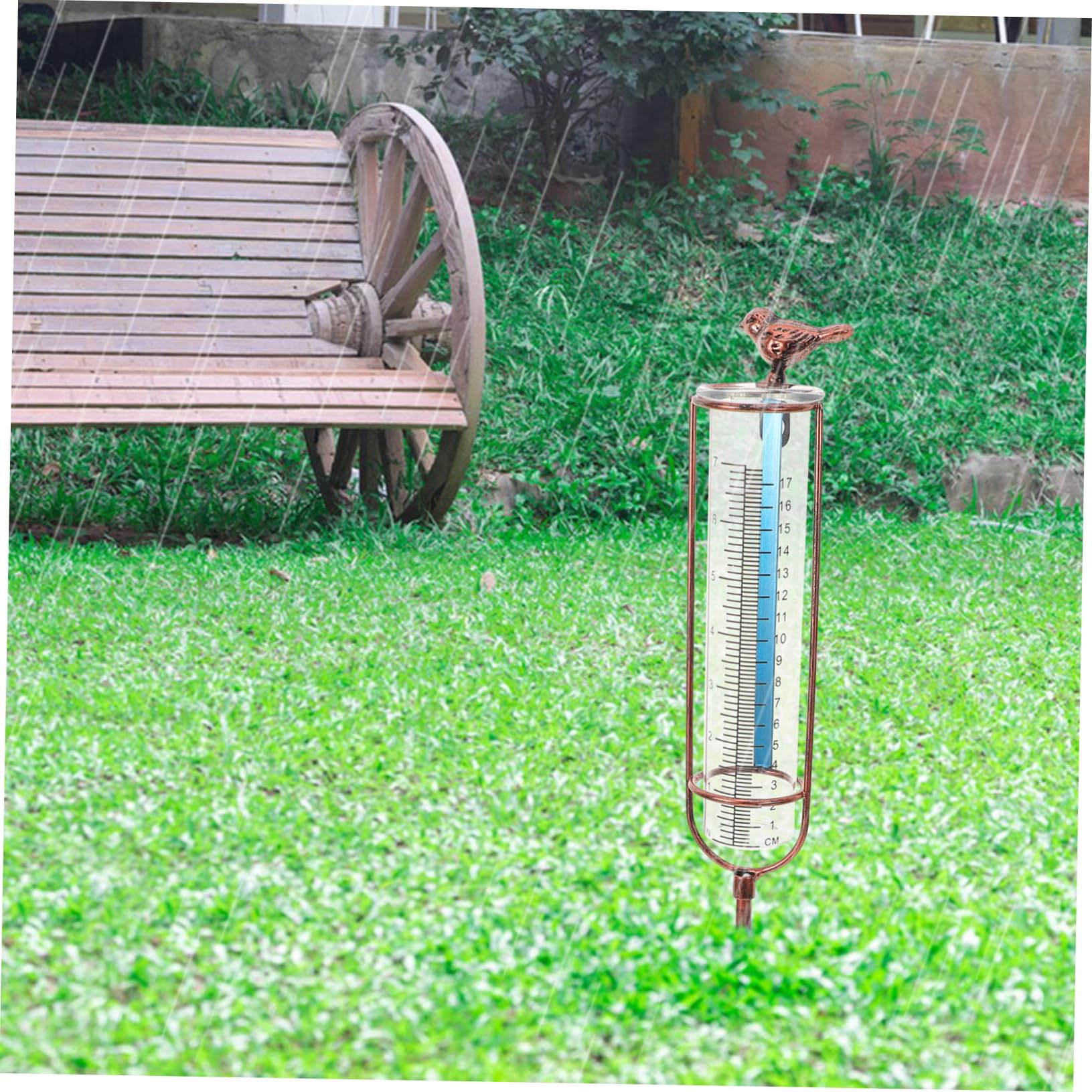 SOLUSTRE 5stücke Outdoor Regenmesser Mit Standfuß Präziser Testrohr Niederschlagsmesser Für Garten Und Langlebig Und Wetterbeständig Dichtungsring