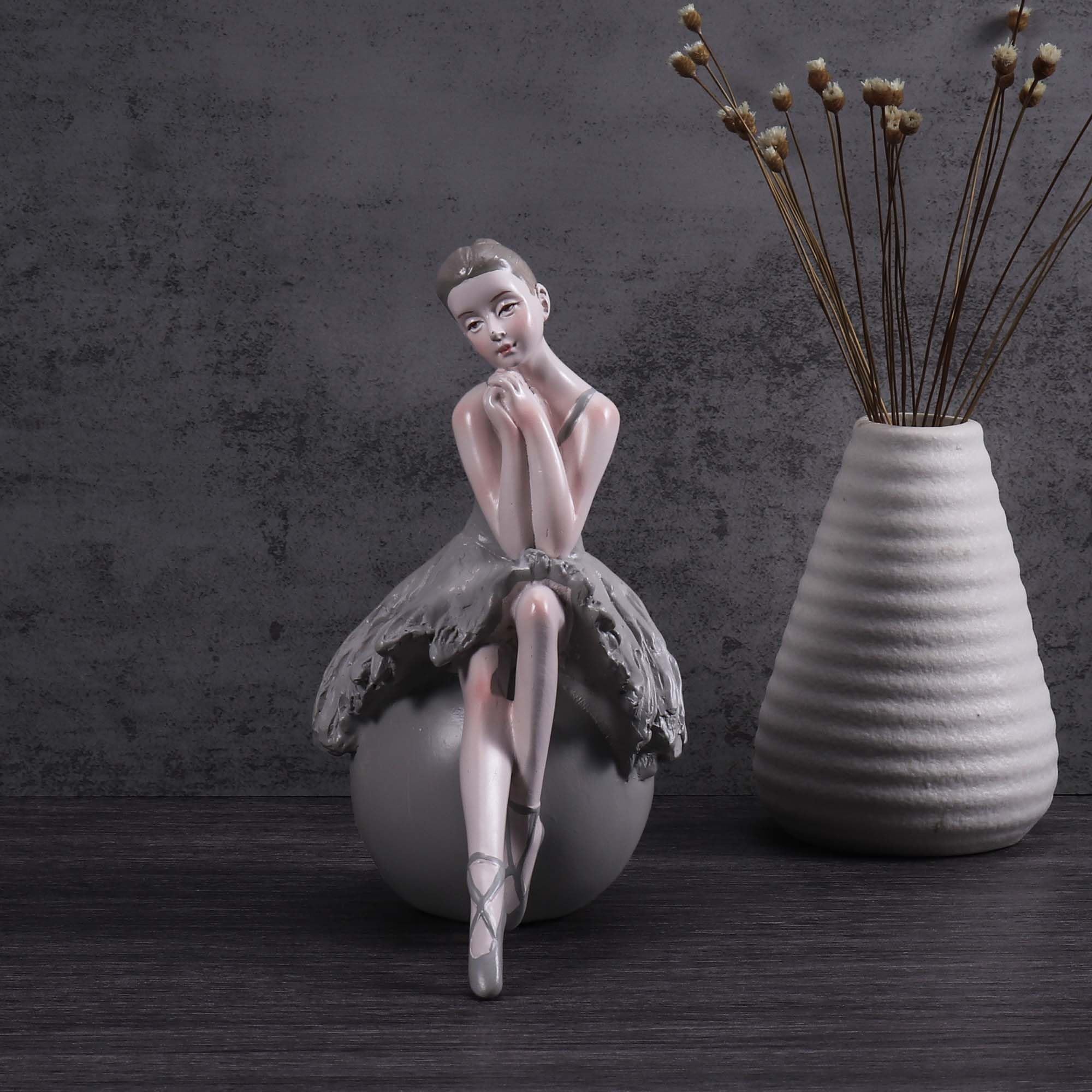 Goetland Ballerina Statue Ballet Girl Dancer Figurine Sculpture Shelf Home Decor Table Centerpieces Handmade Inspirational Gift for Girls Women Daughters - Image 3