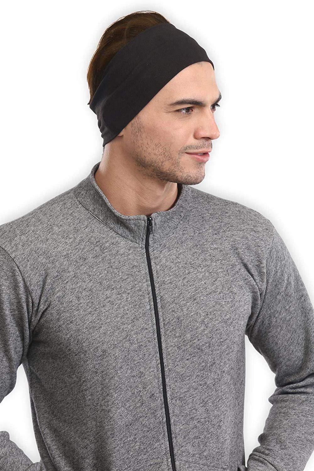 BISMAADH Wide, Moisture Wicking and Non-Slip Exercise Workout Headband for Men and Women 2