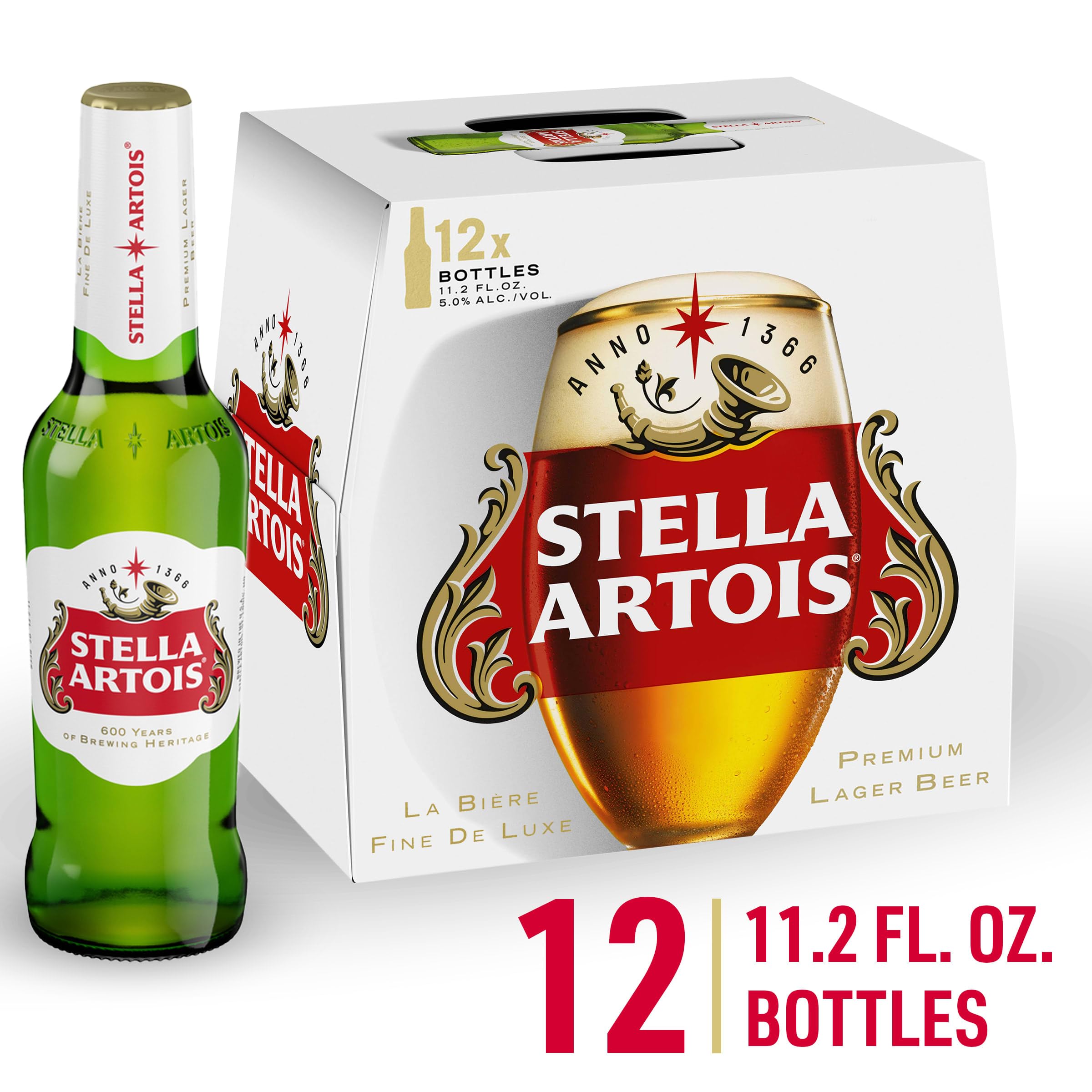 Amazon.com: Stella Artois, 12 Pk, 11.2 Fl Oz Bottles, 5.2% Abv 