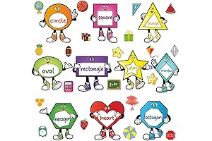 Shapes for Classroom Wall (30 Pieces)