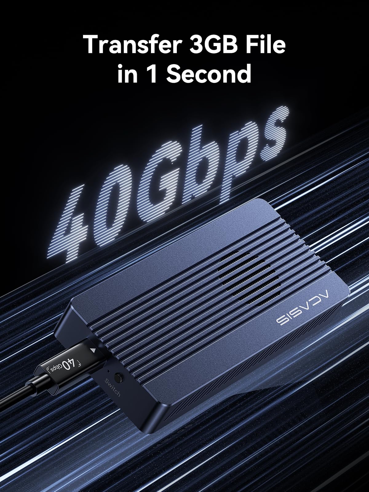 Amazon.co.jp: ACASIS 40Gbps M.2 NVMe SSDエンクロージャ 冷却ファン
