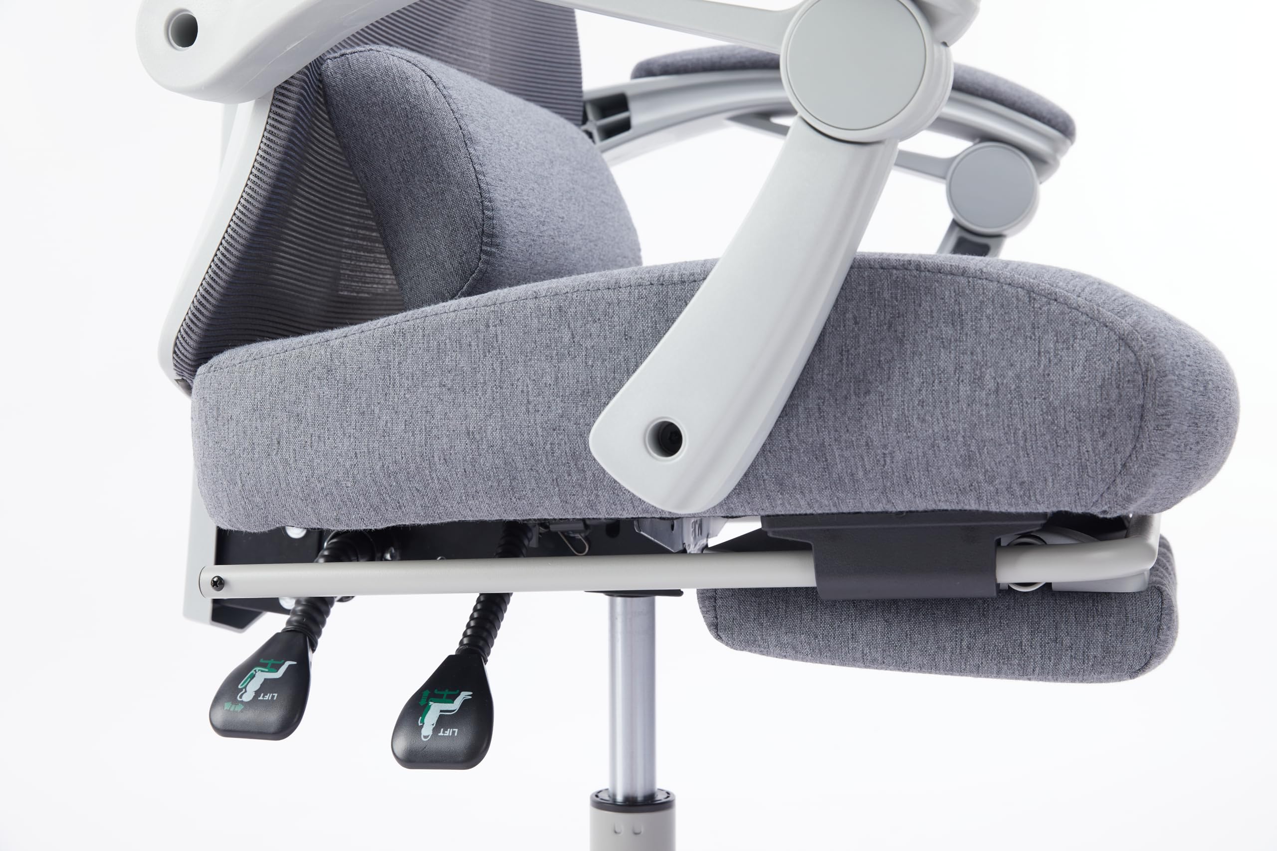 NEWBULIG Ergonomic Computer Adjustable Home Office Desk Wheels, Mesh