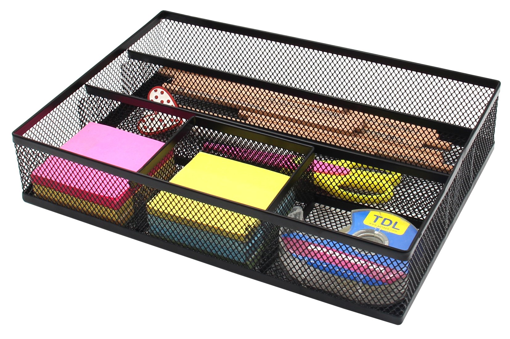 EasyPAG Mesh Drawer Organiser Tray Desk Draw Tidy Office Stationery